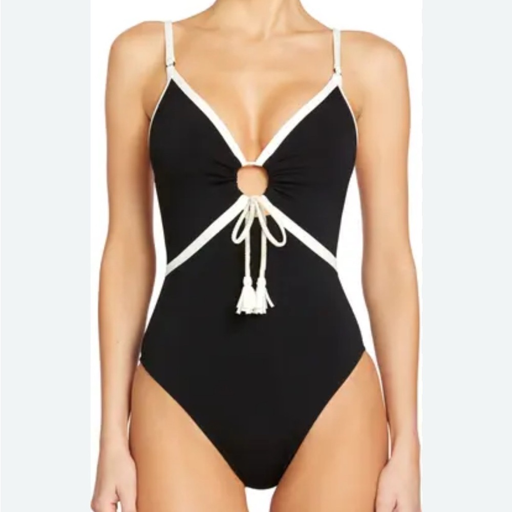 Robin Piccone Tierna Keyhole One-Piece Swimsuit